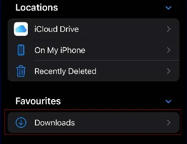 where are Downloaded Files on iPhone or ipad